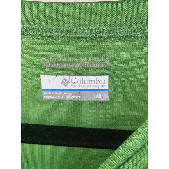 Columbia Athletic Gym Crew Neck Omni-Wick Performance Mens Large Lime Green - Picture 4 of 10